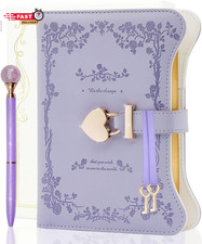 Hi SCI Diary with Lock and Keys for Girls  Women, 360 Pages Journal with Lock