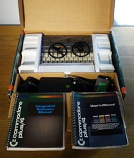 Vtg Commodore Plus/4 Computer w/ Box, Accessories,  Manuals. Powers On No Video
