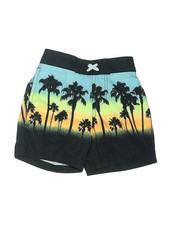 Wonder Nation Boys Green Board Shorts 4