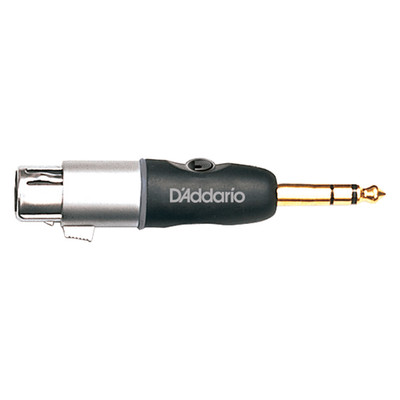 D'Addario 1/4 Inch Male Balanced to XLR Female Adaptor - PW-P047AA