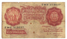 Great Britain 10 Shillings ND 1929 - 34 Circulated Banknote KM# 363C