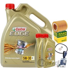 Mann Filtre à Huile + Castrol 5W30 Convient pour BMW 1er E81 F20 3er E90 F30 4er