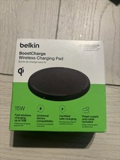 Belkin BoostCharge 15W Wireless Charging Pad WIA012TTBK - Black OPEN BOX