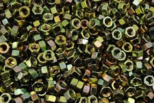 (850) 5/16-18 Grade 8 Hex Finish Nuts - Yellow Zinc - Coarse