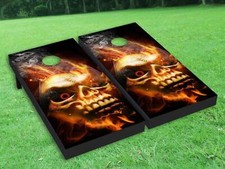 Pain Skeleton skull Cornhole Board Wrap LAMINATED Wraps Decals Vinyl skin 21-6