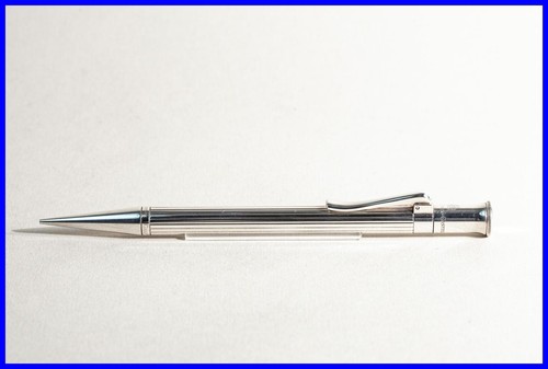 1990er GRAF VON FABER-CASTELL Dreh-Bleistift versilbert mit Radierer - Bild 1 von 5