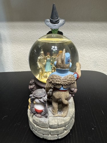 Wizard of Oz Wicked Witch Snow Globe Musical Crystal Ball RARE 1995 READ/VIDEO! - Picture 8 of 14