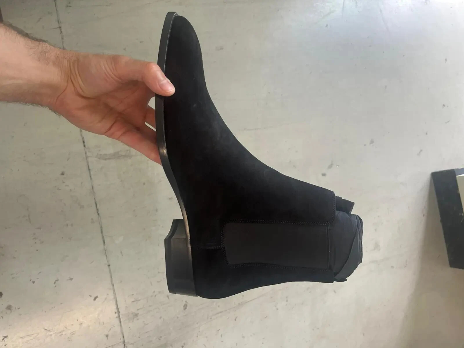 Stivali Saint Laurent Paris classici Wyatt scamosciati neri nuovi con etichette 39