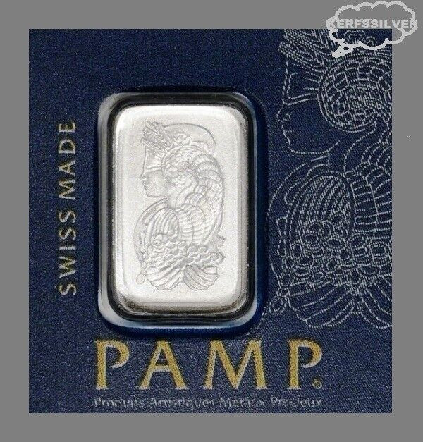 PAMP PLATINUM BAR  1  GRAM  LADY FORTUNA FINE 9995 PLATINUM FROM MULTIGRAM ASSAY