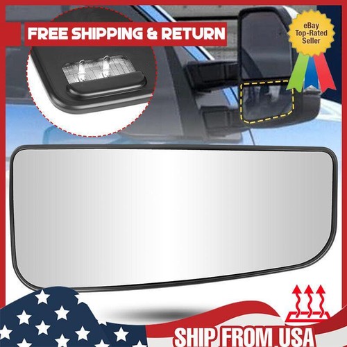 Heated Lower Tow Mirror Glass – Left Driver Side – Fits 2015-2020 Ford F150, F250, F350