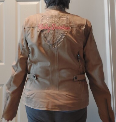 Harley-Davidson Women Triple Vent System Gremlin Leather Jacket 97114-16VW szXL