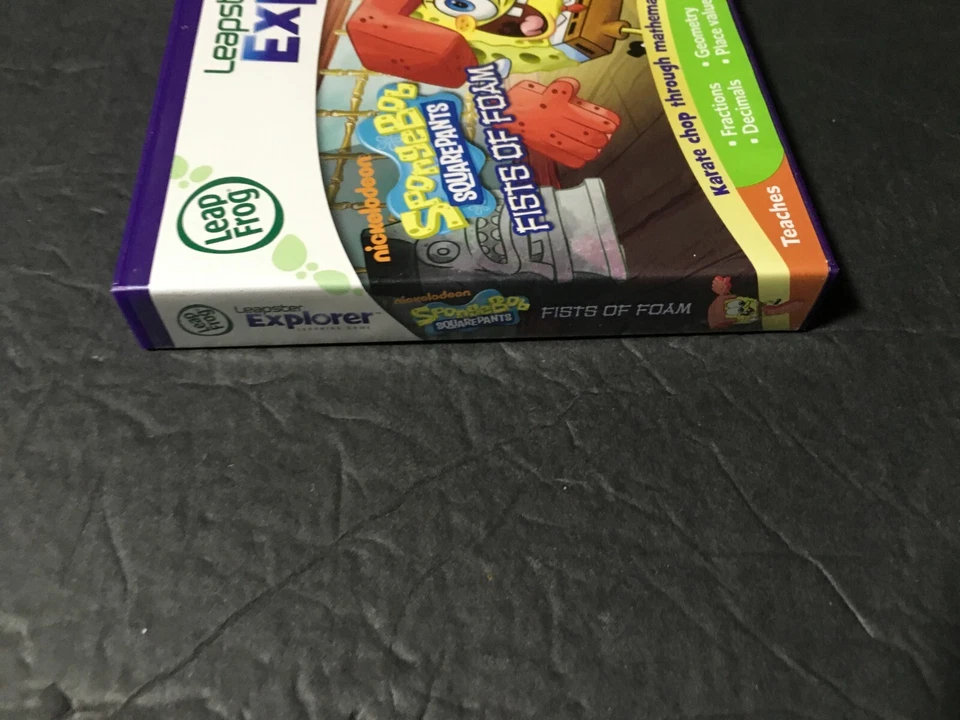 Leap Frog Leapster Explorer Game SpongeBob SquarePants Fists Of Foam Math - Image 3 of 4