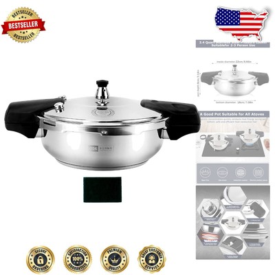 3.4 Quart Pressure Cooking Pot with Explosion-Proof Safety for All Stovetops