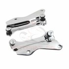 Chrome 4 Point Docking Kit / Backrest Sissy Bar Pad For Harley Touring 2014 2021