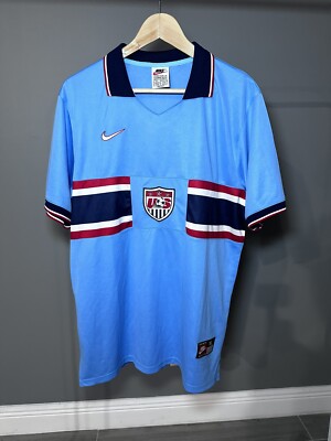 Nike USA US Soccer USMNT 1995/1996/1997 Away Jersey Sz XL
