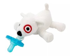 WubbaNub Target Bullseye Dog Pacifier Plush NEW SEALED