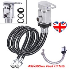 Shower Mixer Tap Outlet 1/2" w 400/1500mm Push Fit Tails For Motorhome Campervan