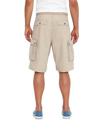 Levi's Men's Premium Cotton Cargo Shorts With Belt Relaxed Fit Beige 13581-0012