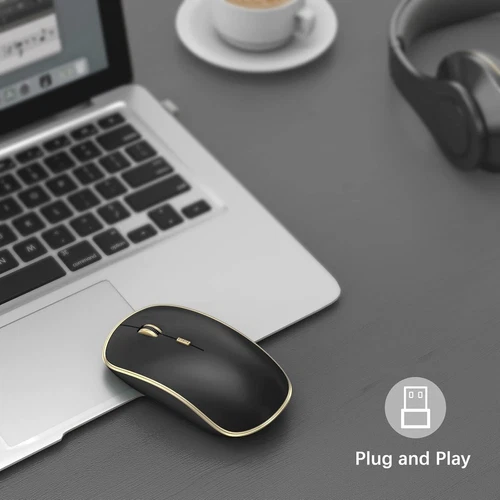 Silent Wireless Mouse, Portable USB Mouse with 5 Adjustable DPI Levels - Picture 7 of 8