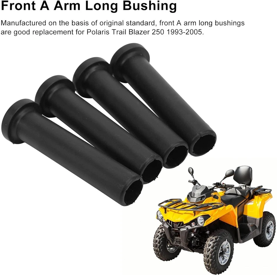 Bujes largos delanteros brazo en A para Polaris Trail Blazer 250 1993-2005 con espaciadores Foto 2 de 4