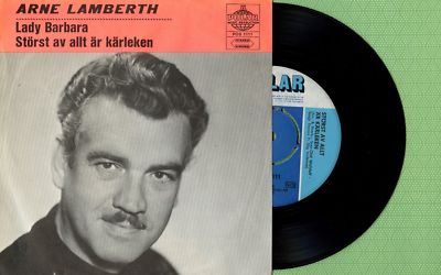 ARNE LAMBERTH / Lady Barbara / POLAR POS 1111 Pressing Sweden 1970 Single EX