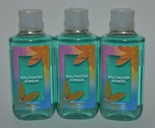 3 NEW BATH  BODY WORKS SALTWATER BREEZE SHOWER GEL WASH ALOE VITAMIN E 10 OZ