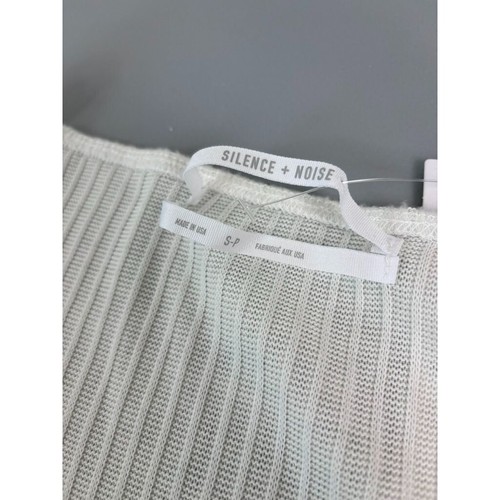 UO Silence and Noise women's small creme ribbed long sleeve bodycon dress NWT - Picture 9 of 9
