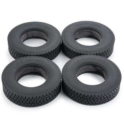 1/2/4x Tire Tyre 83.5MM OD with Foam for RC 1/14 Wheel Rims Tamiya Tractor Truck - Picture 13 of 16