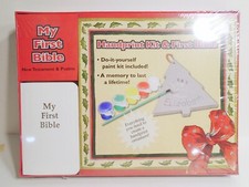 NEW Handprint Ornament Kit includes 1st Bible new testament and Psalms SEALED
