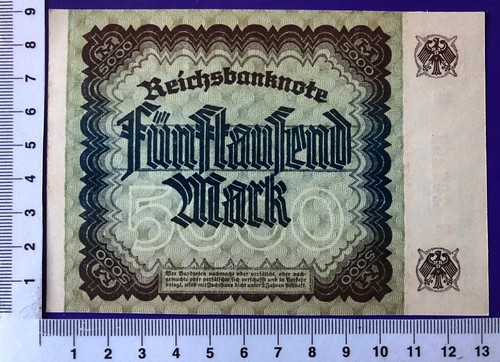 RBN 5000 Mark 1922, 2.12.22 Ro 80a FZ M-N, Erh I - Picture 2 of 2