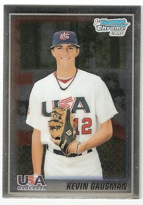 2010 Bowman Chrome Prospects KEVIN GAUSMAN USA 18U ROOKIE! #BC6