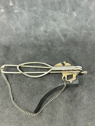Vintage Stratton Horse racing Tie Clip (Equestrian) - Picture 3 of 5