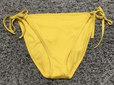 Shade  Shore L 12-14 Moment Yellow Side Tie Low Rise Cheeky Bikini Bottom