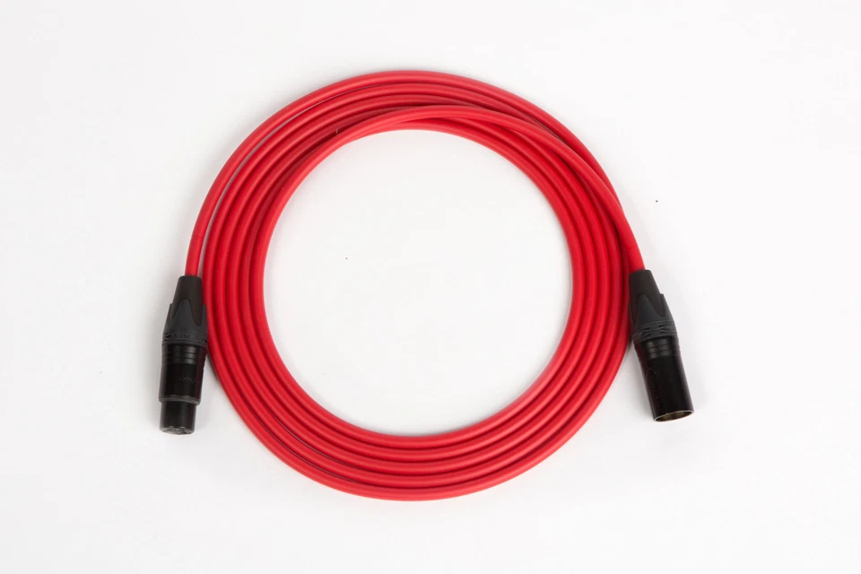 CABLE MICRÓFONO CUÁDRUPLE ROJO CANARE NEUTRCK XLR 50 FT. Foto 2 de 3