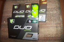 1 dz BRAND NEW 2020 Wilson Staff Duo Optix golf balls green New York Jets