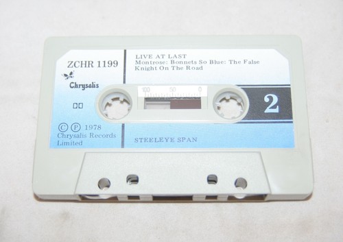 Vintage 'Steeleye Span - Live At Last' Cassette Tape 1978 Chrysalis ZCHR 1199 - Picture 5 of 5