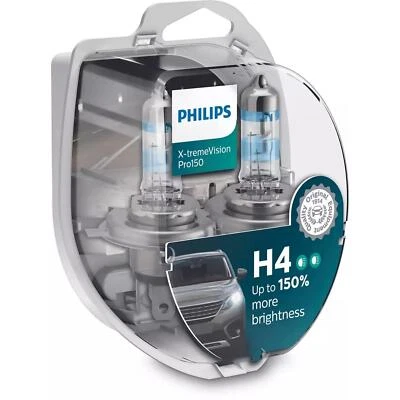 Philips X-tremeVision Pro150 DuoBox H4 Halogen bis zu 150% mehr Licht 60/55W 12V - Bild 1 von 3
