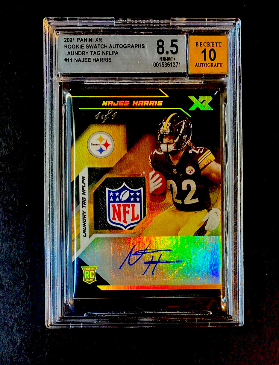 Najee Harris Panini Flawless Laundry Tag Signatures #LSSNHA Base