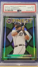 Miguel Cabrera - 2022 Finest Flashbacks Black Refractor   PSA 10  #18/25
