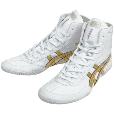 1083A001 ASICS Wrestling Boxing Shoes White×Gold×Red EX-EO Successor  Authentic