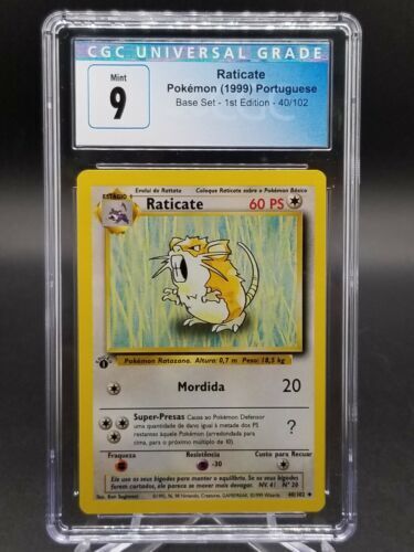 Abra 43/102 Base Set 1st Edition Portuguese Pokemon Card (Portugal)