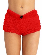 UK Womens Lace Layered Ruffle Shorts Bloomers Frilly Hot Pants Panties Knickers