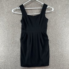 Talbots Petites Women's Dress Size 10 Black Sleeveless Pockets Pleated Back Zip