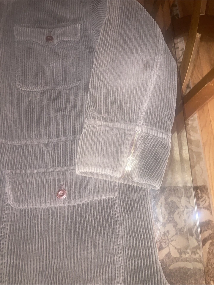 Abrigo de pana verde vintage 1990 Emanuel Emanuel Ungaro Gruppo GFT talla 10/44 Foto 3 de 4