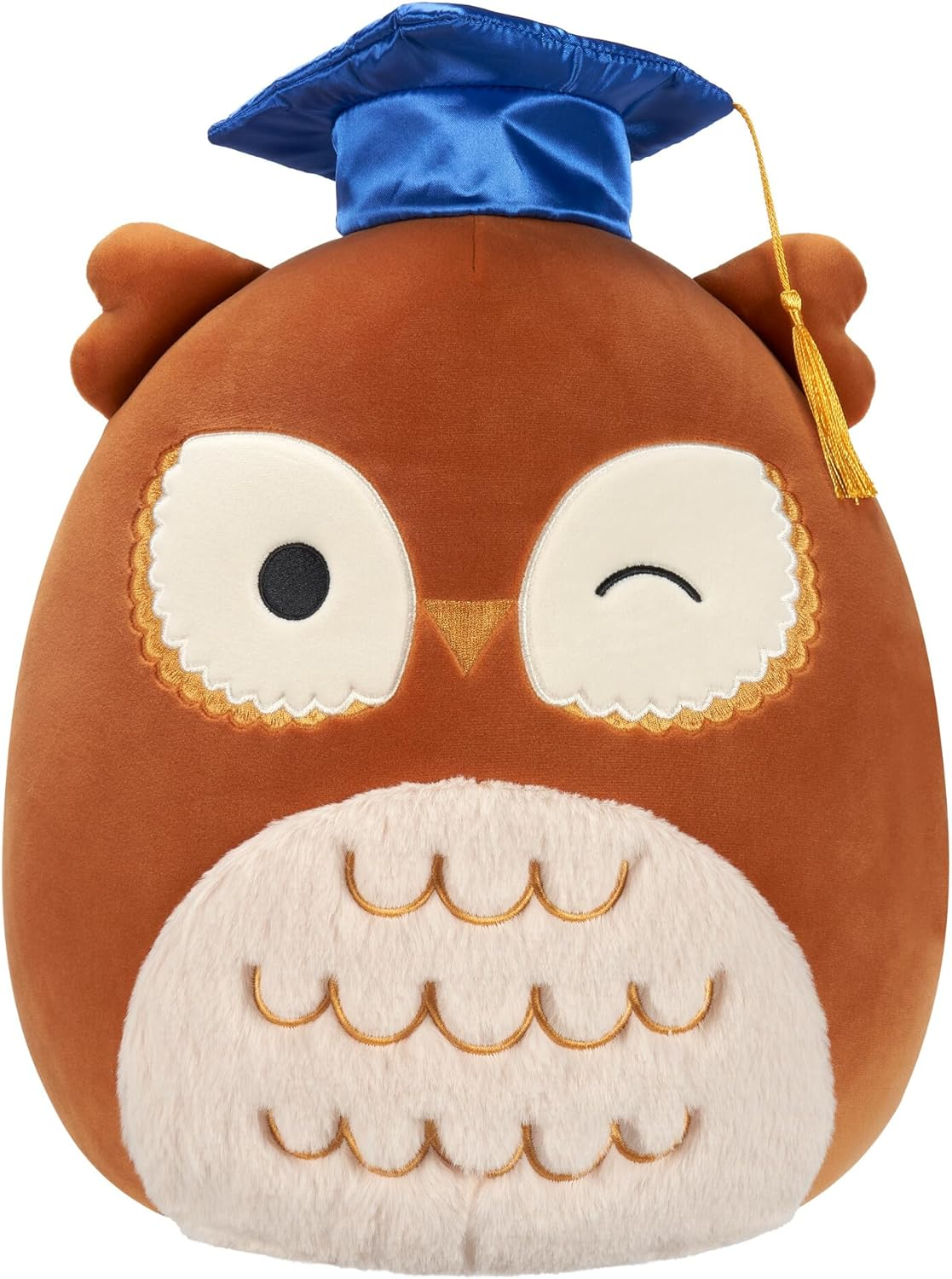 Official Jazwares 12-Inch Arella Brown Graduation Owl Plush