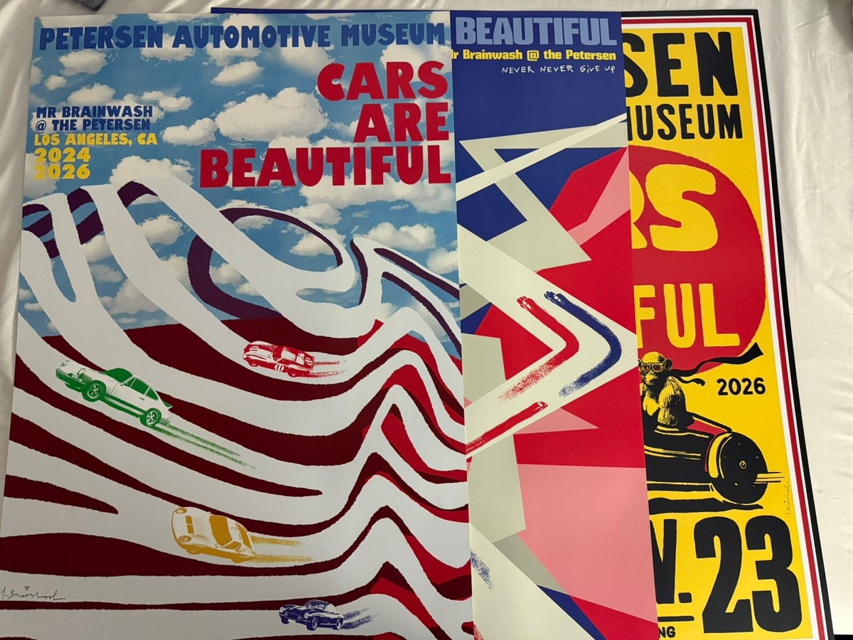 Mr. Brainwash (3) Show Rare Poster Large Mr Petersen Museum
