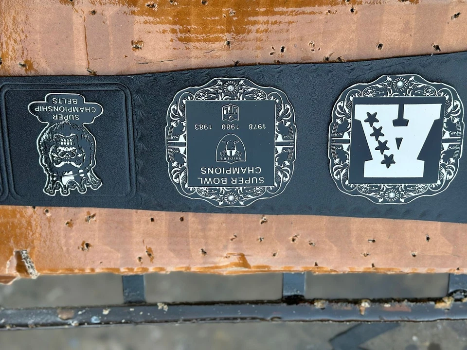 Cinturón Campeonato NFL LAS VEGAS Raider Nation Liga Americana de Fútbol Americano 2MM Latón Foto 4 de 4