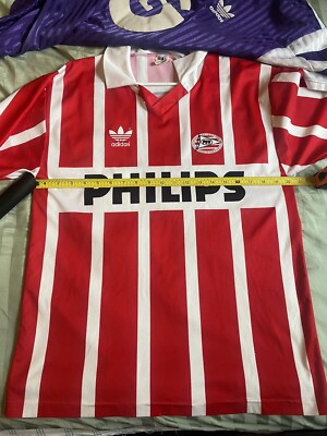 Vintage 1990 1992 PSV Eindhoven Romario Adidas Blokecore Soccer