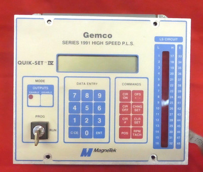GEMCO 1991-A-16-R-12-S-E-M  QUIK-SET IV HIGH SPEED PLS CONTROLLER (2E1)