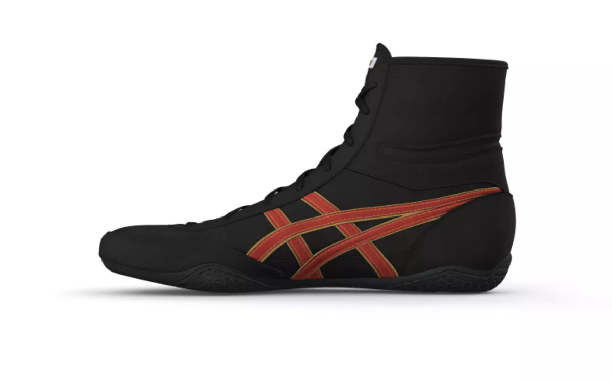 ASICS Wrestling Boxing Shoes 1083A001 EX EO TWR900 Black Red Gold